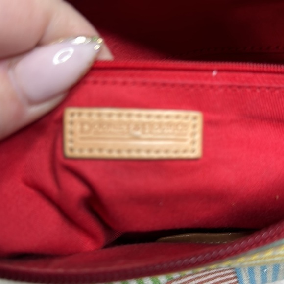 Dooney & Bourke Pastel patchwork Canvas hobo. - Picture 8 of 10